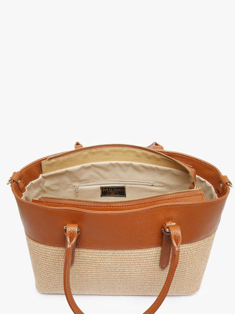 Satchel Capri Milano Brown capri CP23111 other view 3