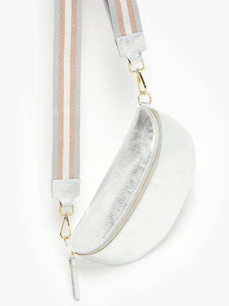 Leather Nine Belt Bag Milano Silver nine NI24011 other view 2