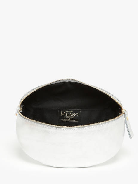 Leather Nine Belt Bag Milano Silver nine NI24011 other view 3