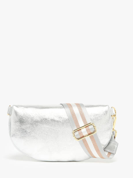 Leather Nine Belt Bag Milano Silver nine NI24011 other view 4