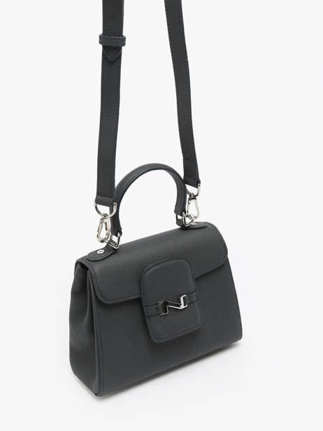 Leather Mini Duras Crossbody Bag Nathan baume Blue ines 4 other view 2