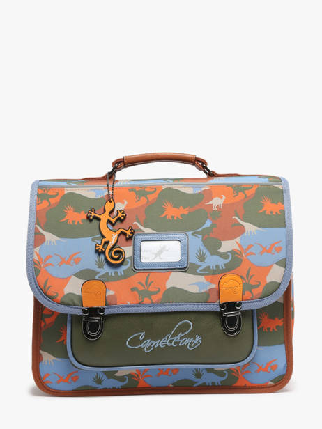 Satchel For Kids 2 Compartments Cameleon Multicolor retro CA35