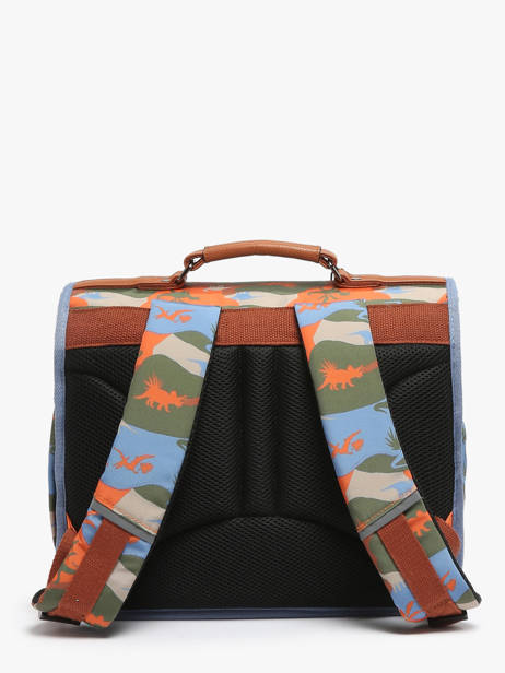 Satchel For Kids 2 Compartments Cameleon Multicolor retro CA35 other view 4