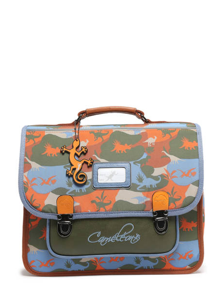Satchel For Kids 2 Compartments Cameleon Multicolor retro CA35 other view 7