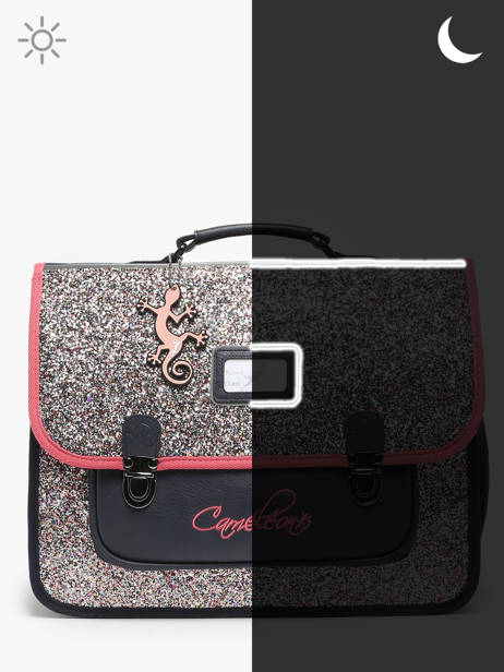 Satchel For Kids 2 Compartments Cameleon Multicolor retro CA38 other view 7