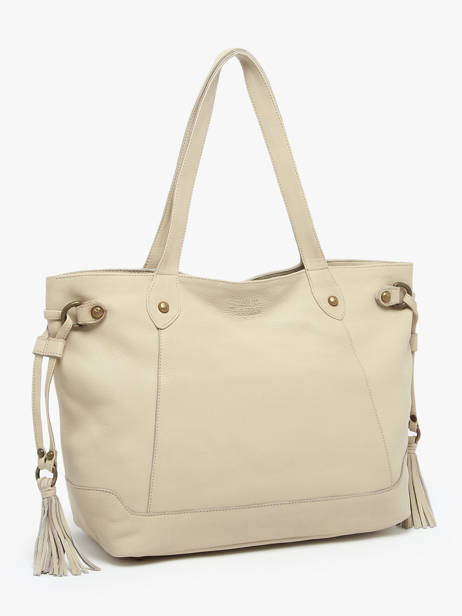 Shoulder Bag Cow Leather Basilic pepper Beige cow 155N other view 2