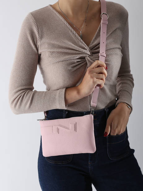 Leather Florence Crossbody Bag Nathan baume Pink n city 4 other view 1