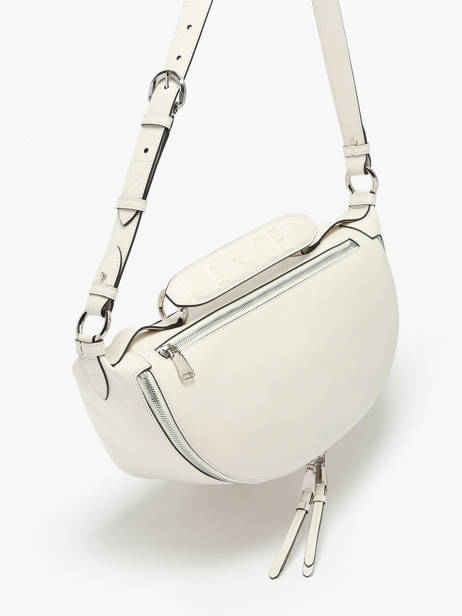 Medium Leather Origami Crossbody Bag Lancel Beige origami A12528 other view 2