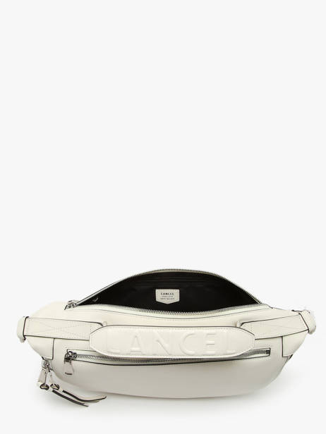 Medium Leather Origami Crossbody Bag Lancel Beige origami A12528 other view 3