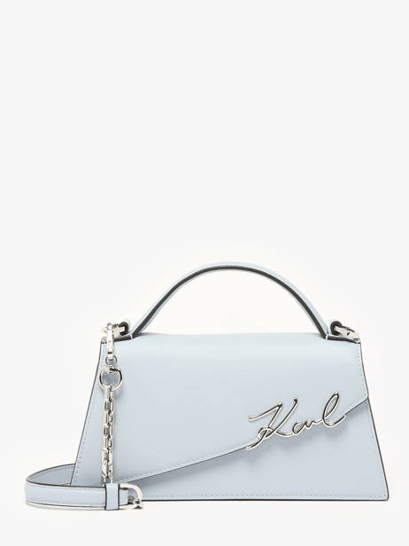 Shoulder Bag K Signature Leather Karl lagerfeld Blue k signature A1W30458