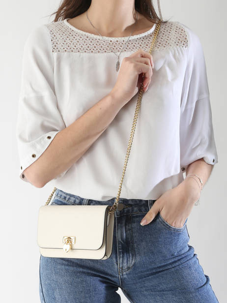 Leather Tanner Heart Padlock Evening Bag Lauren ralph lauren White tanner 32962115 other view 1