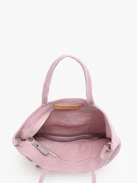 Small Cabas Linnen And Sequins Vanessa bruno Pink cabas lin 31V40435 other view 3