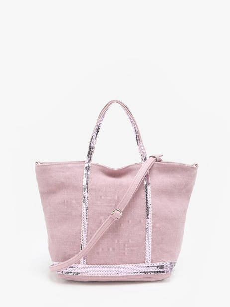 Small Cabas Linnen And Sequins Vanessa bruno Pink cabas lin 31V40435 other view 4