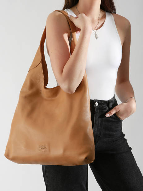Shoulder Bag Cow Leather Basilic pepper Brown cow BCOW2L other view 1