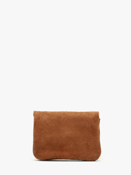 Coin Purse Leather Milano Brown velvet VE23091 other view 2
