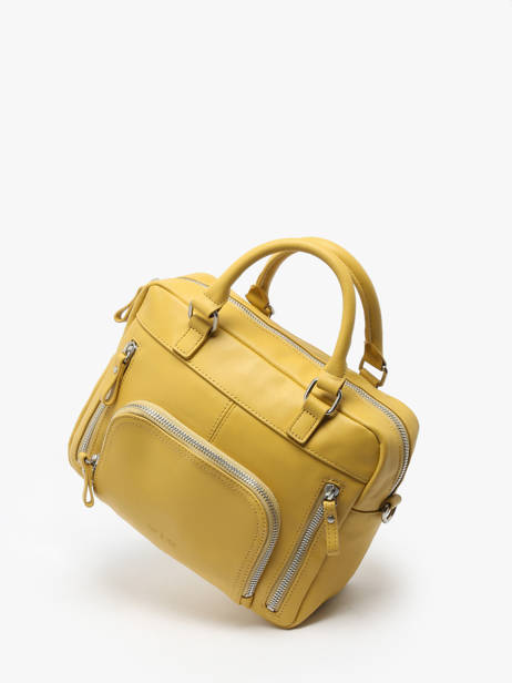 Leather Baby Macy Crossbody Bag Nat et nin Yellow vintage BABYMACY other view 2