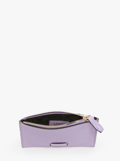 Leather Card Holder Ninon Lancel Violet ninon A10537 other view 1