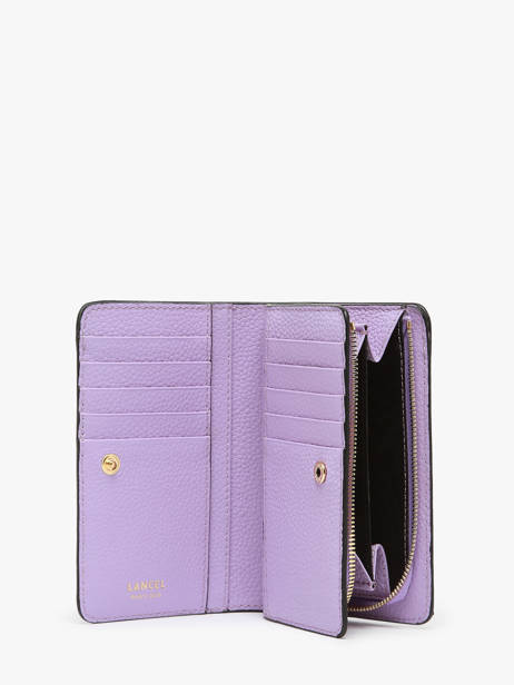 Compact Leather Ninon Zip Wallet Lancel Violet ninon A11123 other view 1