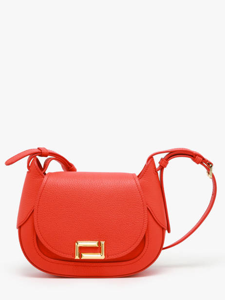 Shoulder Bag Paulette Leather Lancel Orange paulette A13330