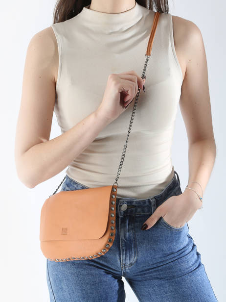 Shoulder Bag Leather Leather Biba Brown leather ORA1L other view 1