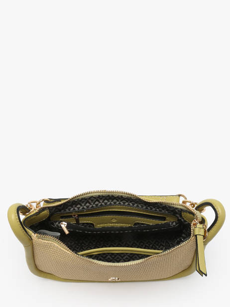 Shoulder Bag Raphia Raphia Lulu castagnette Green raphia YASSIR other view 3