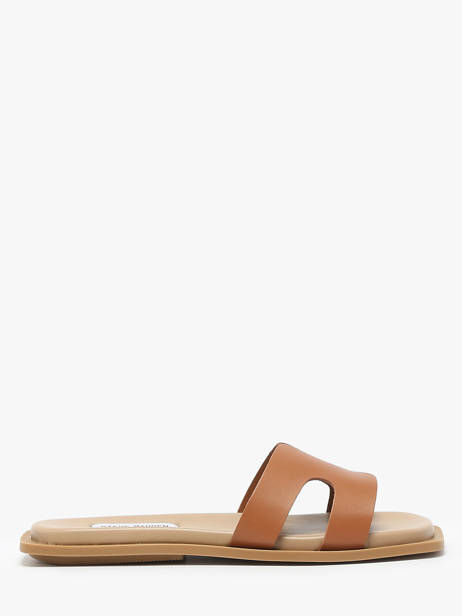 Slippers Sofia In Leather Steve madden Brown women 11003523