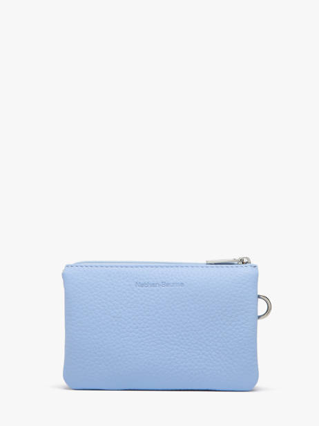 2-compartment Leather Pouch Nathan baume Blue original n 283N other view 2