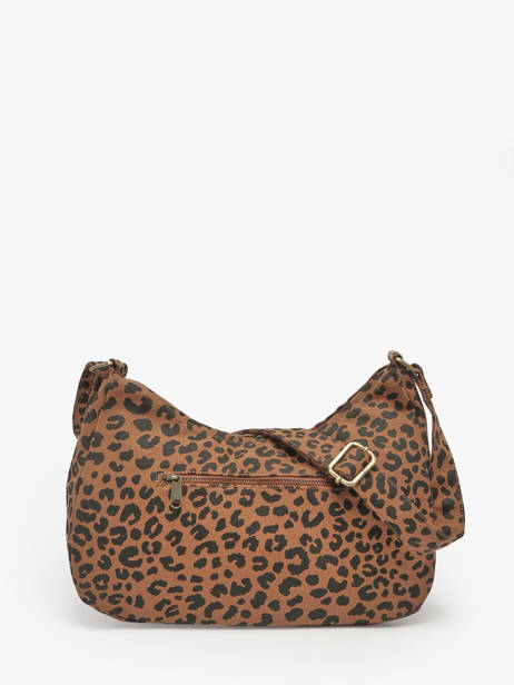 Sac Porté épaule Leopard Polyester Hindbag Marron leopard LE vue secondaire 4