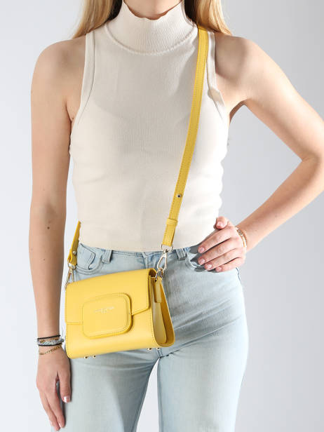 Crossbody Bag Paris Pad Leather Lancaster Yellow paris pad 59 other view 1