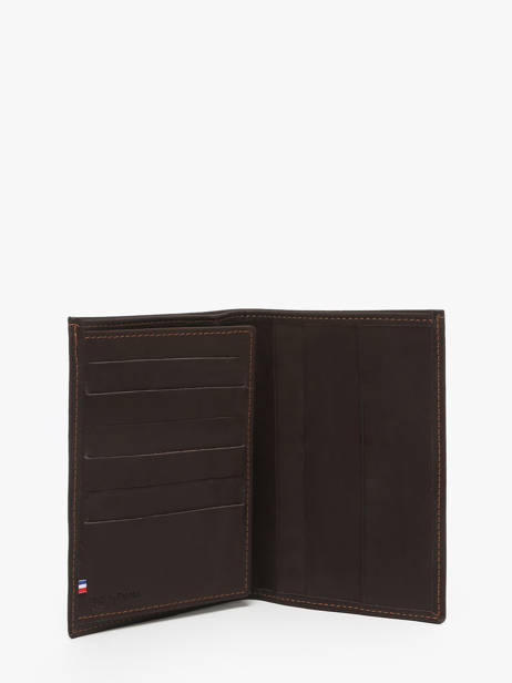 Leather Wallet Oil Etrier Brown oil EOIL528 other view 1