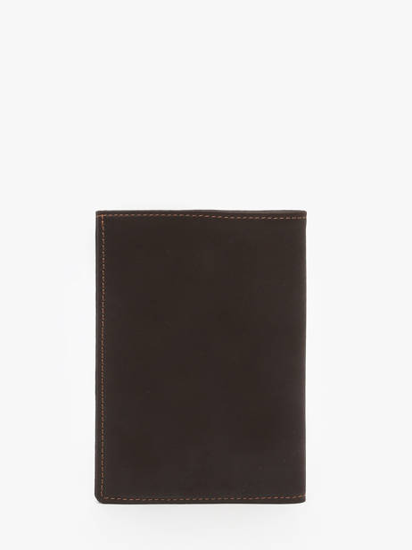 Leather Wallet Oil Etrier Brown oil EOIL528 other view 3