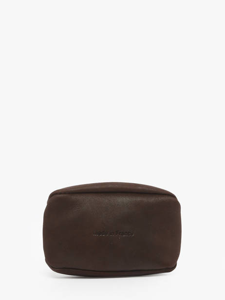Leather Coin Purse Oil Etrier Brown oil EOIL043 other view 2