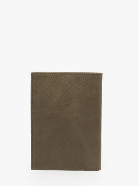 Leather Wallet Oil Etrier Green oil EOIL528 other view 3