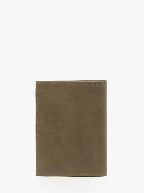 Leather Wallet Oil Etrier Green oil EOIL247 other view 3