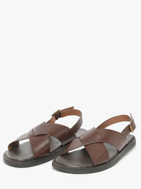 Sandals In Leather Les tropeziennes Brown men JASPER other view 1