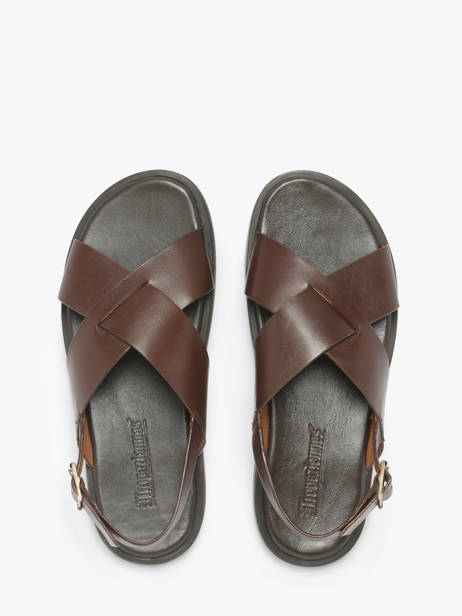 Sandals In Leather Les tropeziennes Brown men JASPER other view 3
