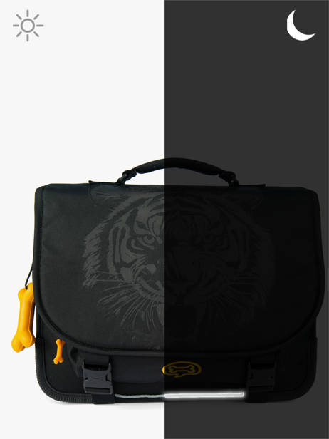 Satchel 2 Compartments Lily Boys Stones and bones Black boys B other view 5