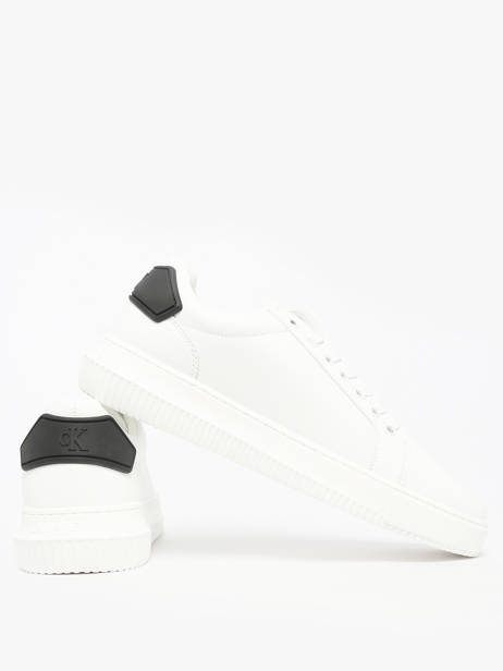 Sneakers In Leather Calvin klein jeans White men YM01296 other view 2
