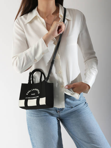 Sac Bandoulière Rsg Coton Karl lagerfeld Noir rsg A3W50027 vue secondaire 1