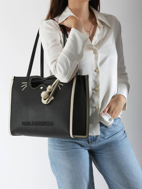 Sac Porté épaule K Ikon Karl lagerfeld Noir k ikon A3W30134 vue secondaire 1