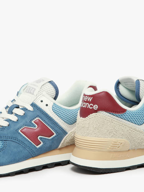 Sneakers En Cuir New balance Bleu boy U574SPR vue secondaire 3
