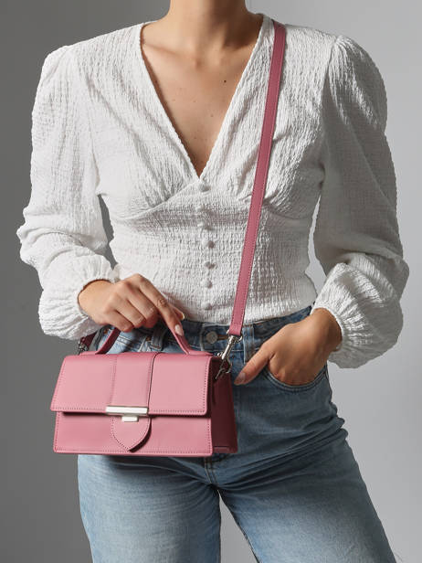 Sac Bandoulière Paris Ily Cuir Lancaster Rose paris ily 10 vue secondaire 1