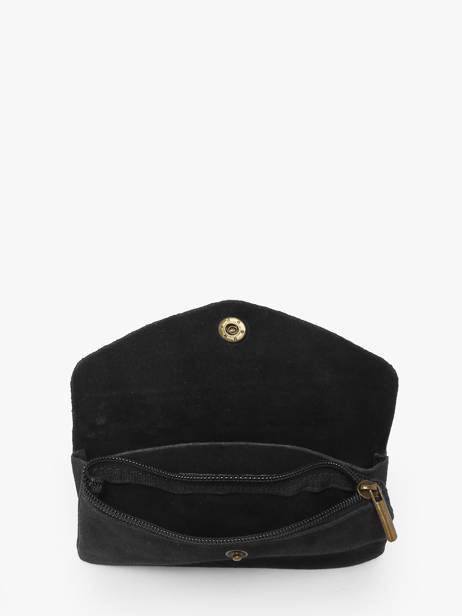 Porte-monnaie Velvet Cuir Milano Noir velvet VE23113 vue secondaire 1