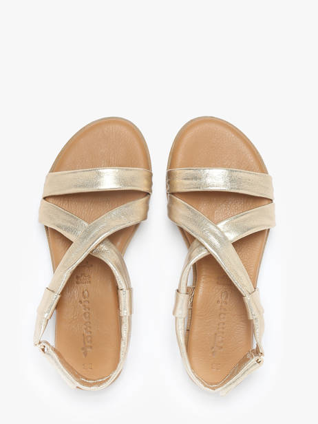 Sandales En Cuir Tamaris Or women 44 vue secondaire 3