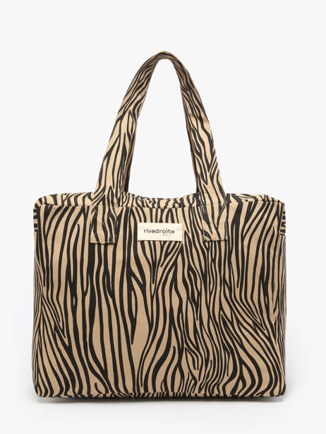 Le Sac Porté épaule A4 Célestins Coton Recyclé Rivedroite Bleu wild tribe CELESWIL