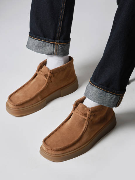 Chaussures Derbies Montante Torview En Cuir Clarks Marron men 26184609 vue secondaire 1