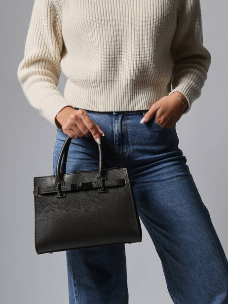 Sac à Main Caviar Cuir Milano Marron caviar CA24063 vue secondaire 1