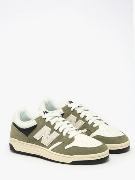 Sneakers En Cuir New balance Vert boy BB480PEO vue secondaire 1