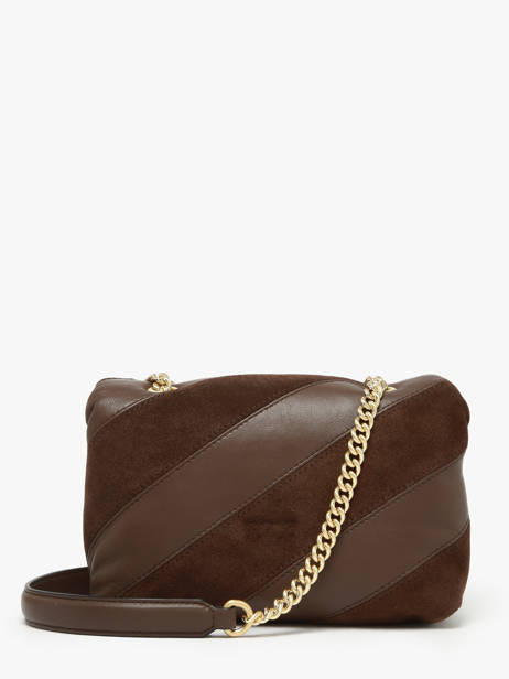 Sac Bandoulière Love Bag Puff Pinko Marron love bag puff A2JY vue secondaire 4