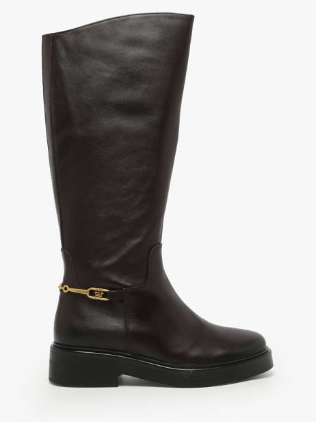 Bottes En Cuir Tommy hilfiger Marron women 8863GR8